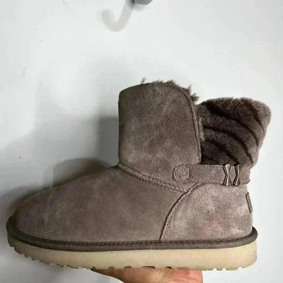 Ugg Adria Stormy Grey Boots Size 9 - Picture 6 of 13